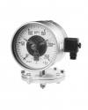 3600.90 Diaphragm pressure gauges PSCh 100 with limit switch contact assembly bayonet ring case stainless steel 5 times overrange protected pressure measurement pressure metrology by ARMANO