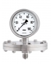 3600 Diaphragm pressure gauges PSCh 100-3 100 mbar safety category S3 bayonet ring case stainless steel 5 times overrange protected pressure measurement pressure metrology by ARMANO