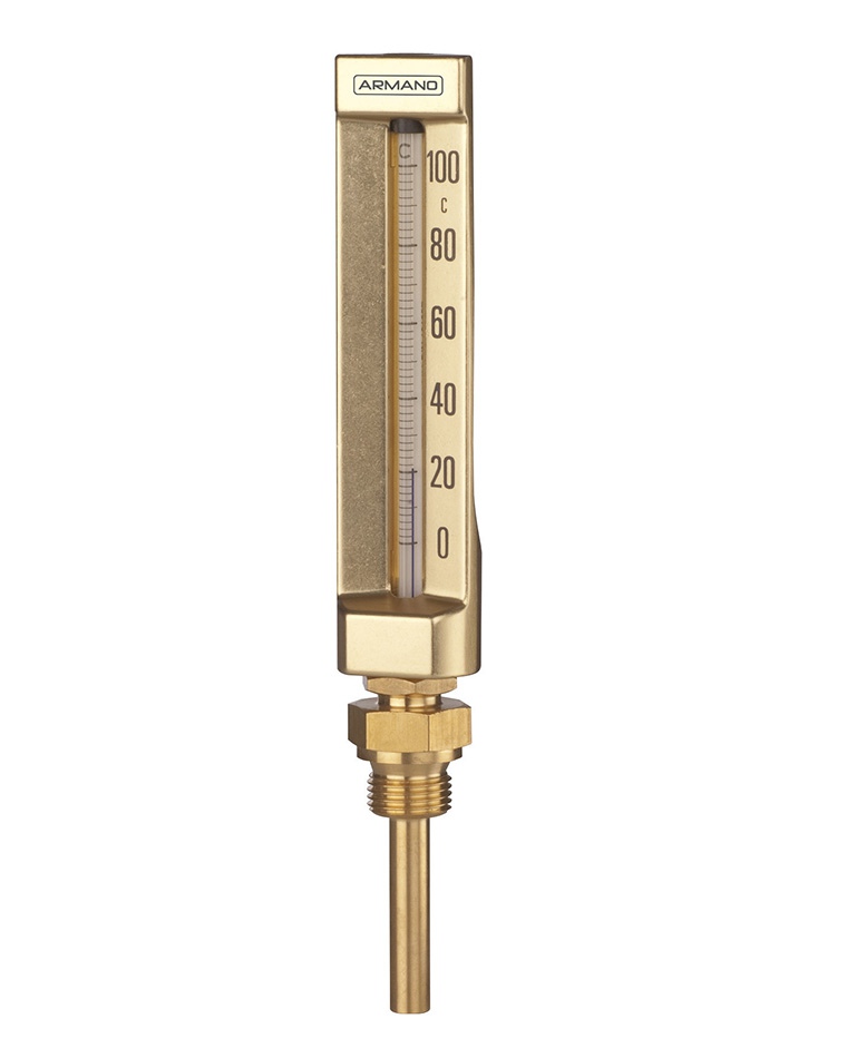 Machine glass thermometer